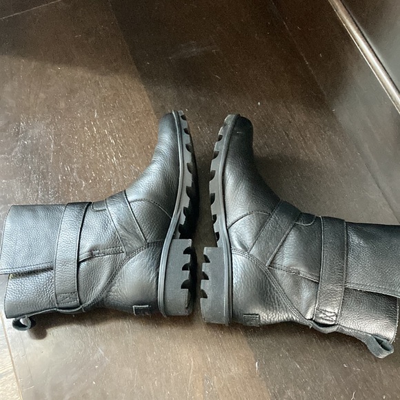 Sorel Leather Waterproof Moto Boots - Picture 4 of 12